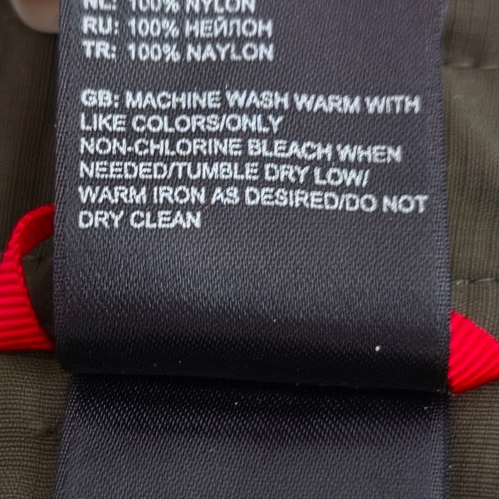The North Face Womens Olive Green Ripstop Hiking Cargo Pants Straight Leg Sz 8 - Picture 14 of 14